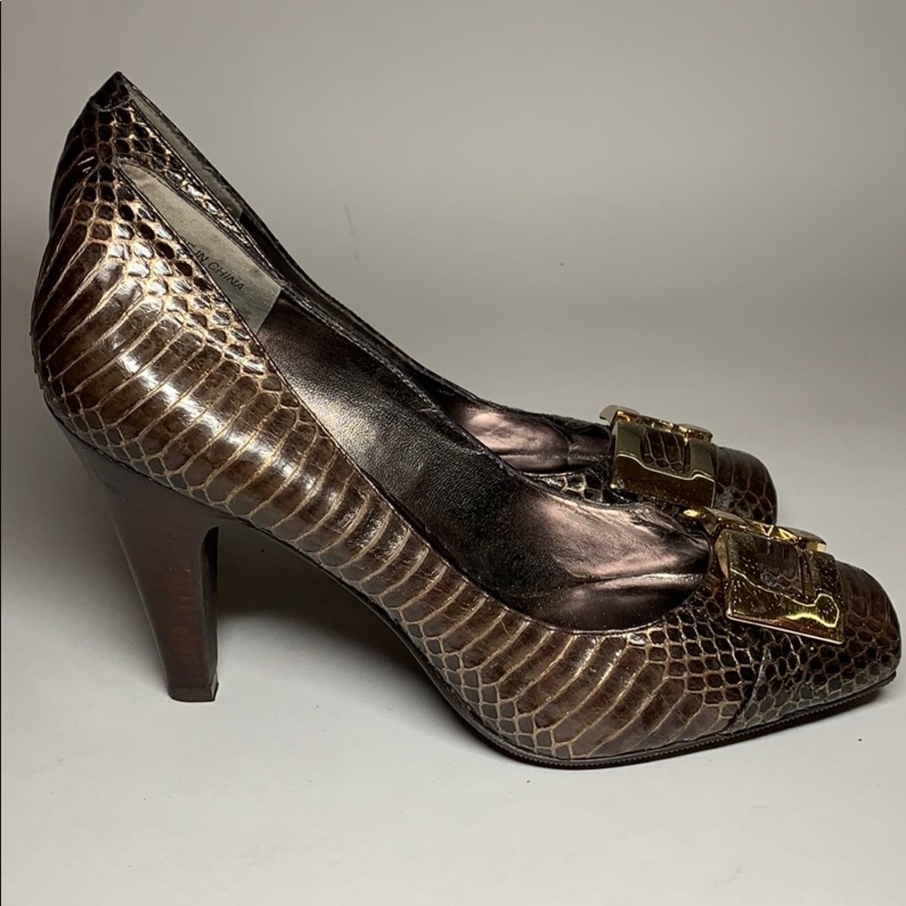 INC International Concepts Heels Faux Snakeskin